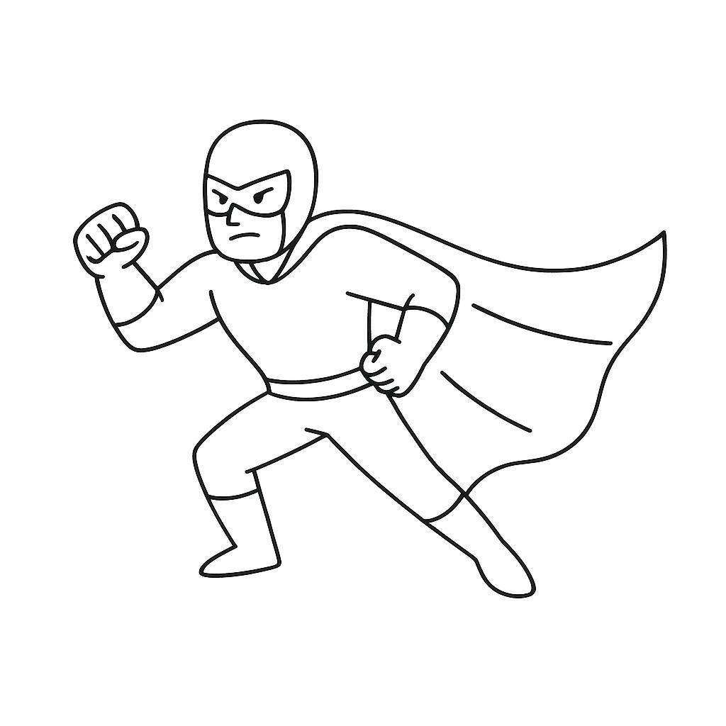 Superhero Coloring Game
