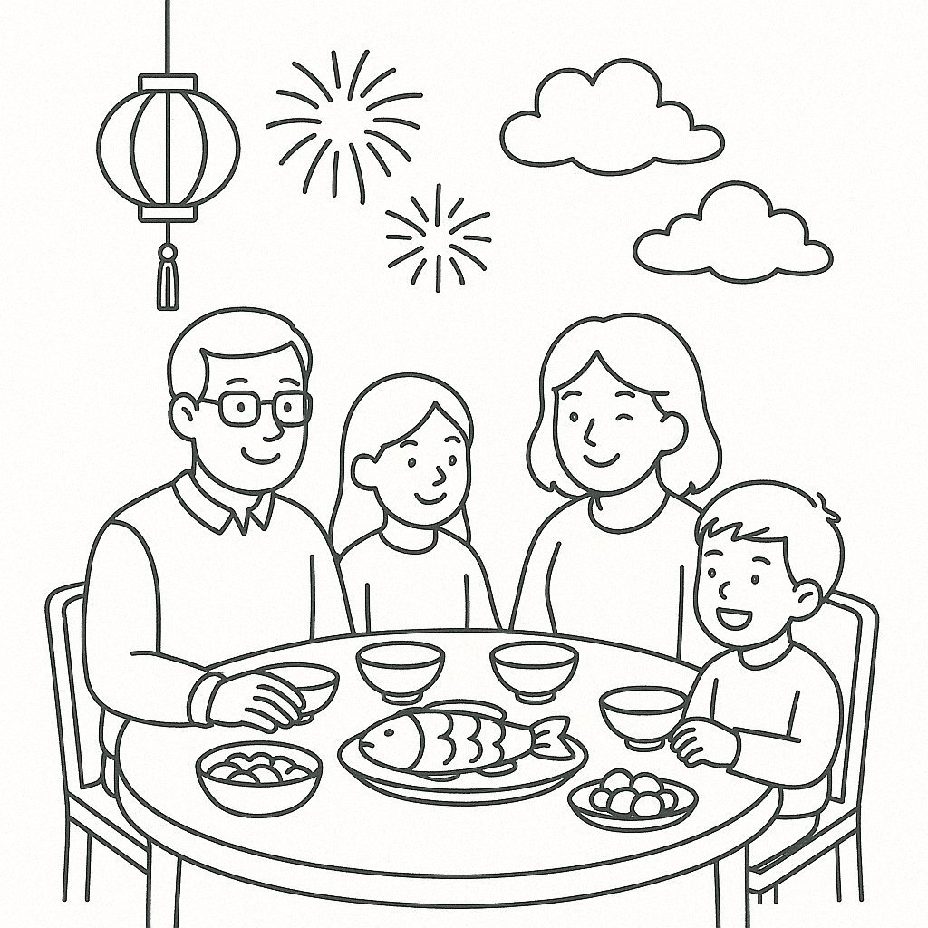 New Year's Eve Gathering Scene