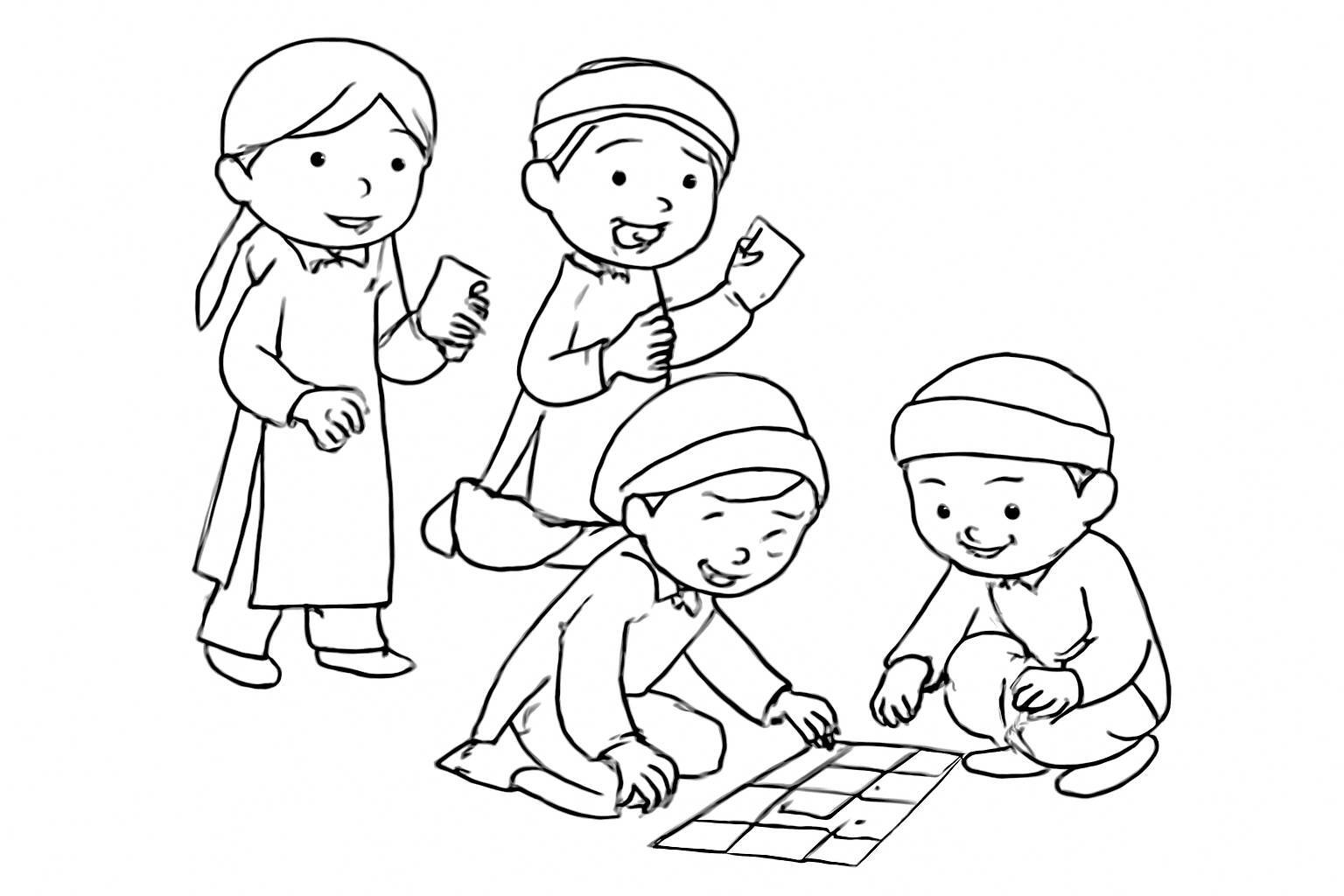Kids' Tet Coloring Pages