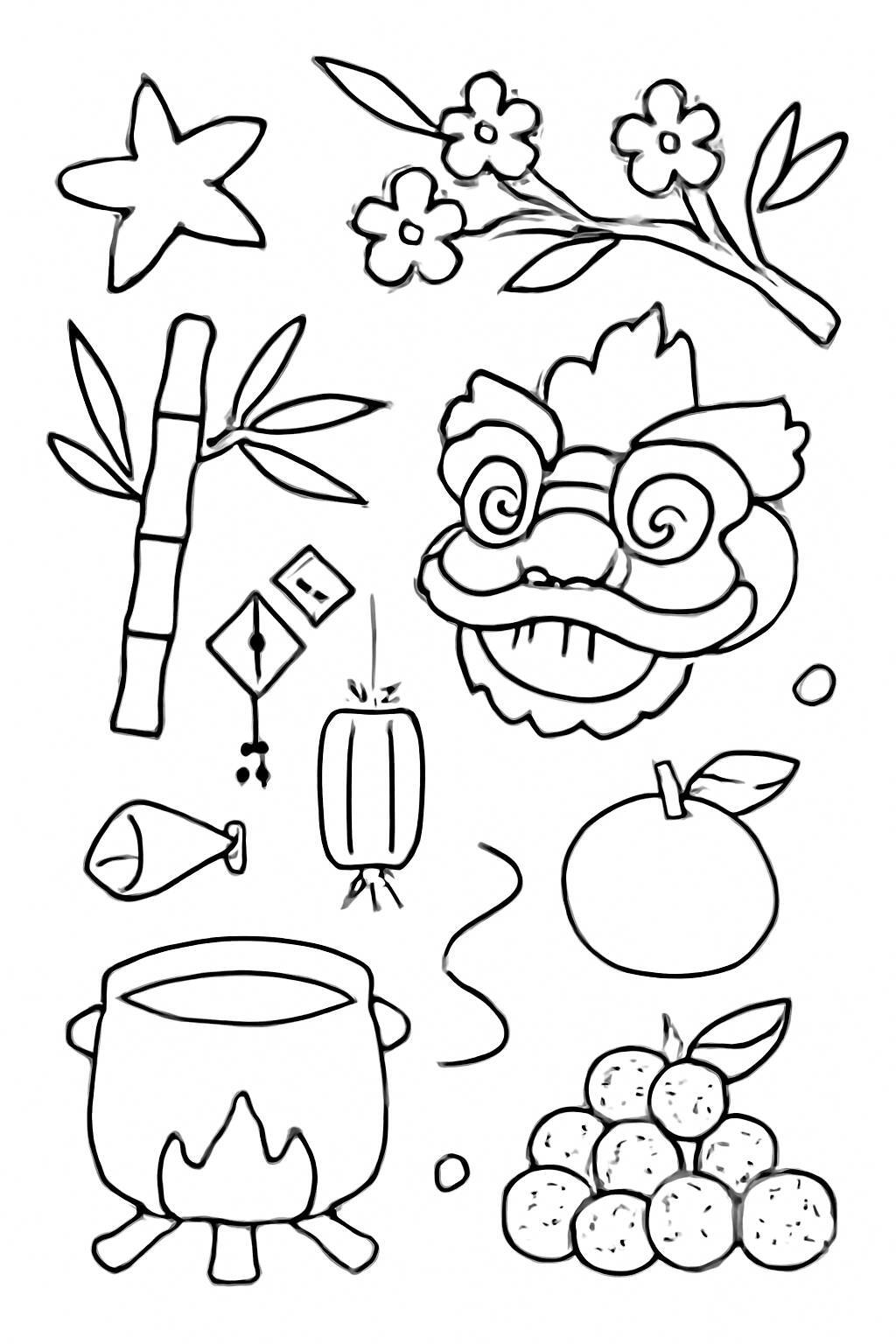 Lunar New Year Coloring Pages 2026 – Fun and Festive Designs for Kids