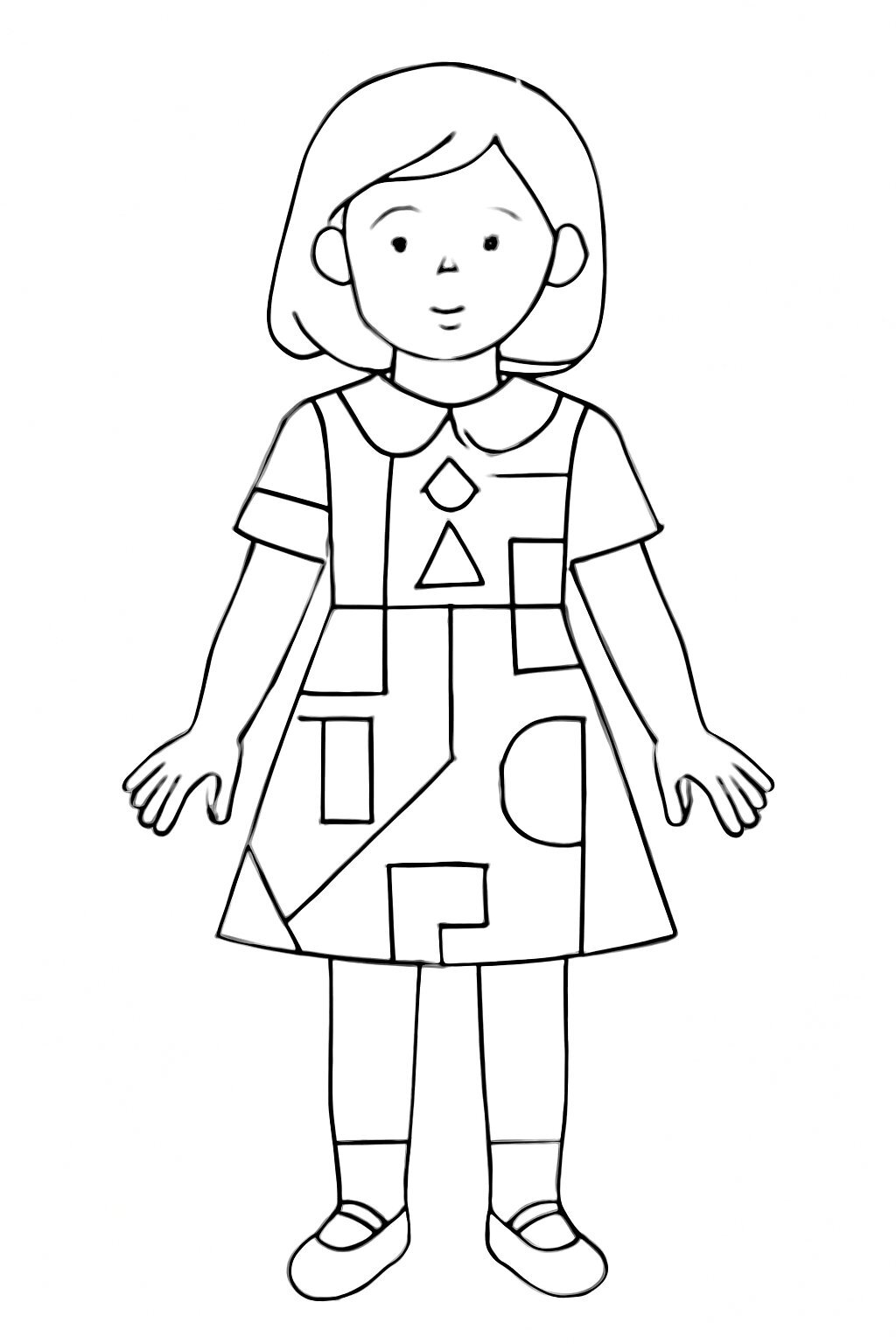 Geometric Paper Dolls