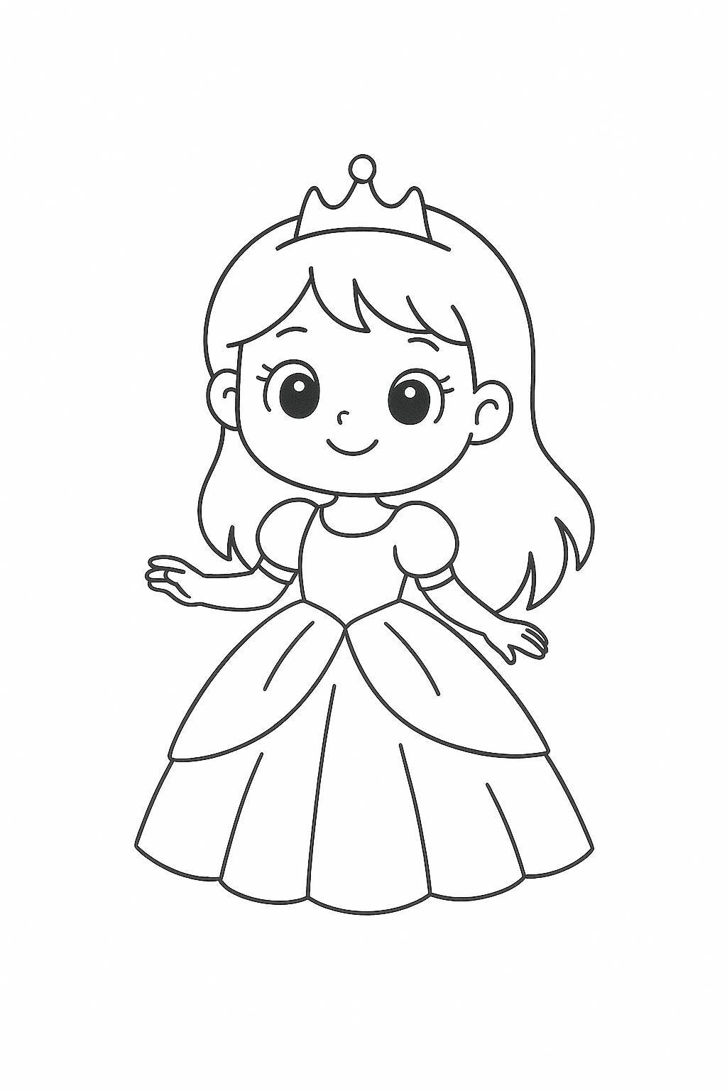 Cute Cartoon Princess