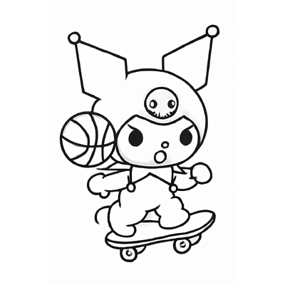 Adorable Kuromi Coloring Pages for Girls 2026