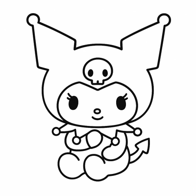 Adorable Kuromi Coloring Pages for Girls 2026