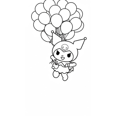 Adorable Kuromi Coloring Pages for Girls 2026