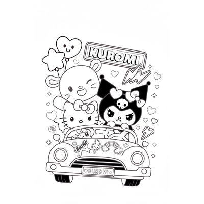 Adorable Kuromi Coloring Pages for Girls 2026