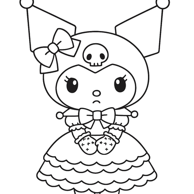 Adorable Kuromi Coloring Pages for Girls 2026