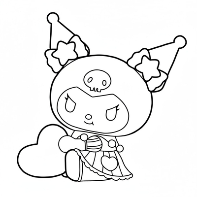 Adorable Kuromi Coloring Pages for Girls 2026
