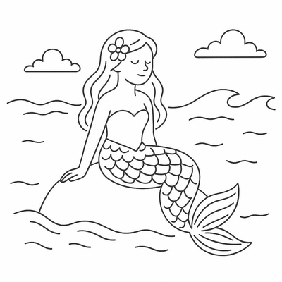 Adorable Mermaid Coloring Pages 2026 Kids Will Love