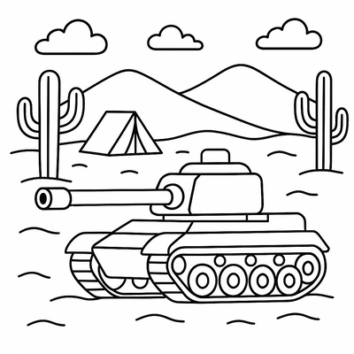 Adorable Tank Coloring Pages 2026 Kids Will Love