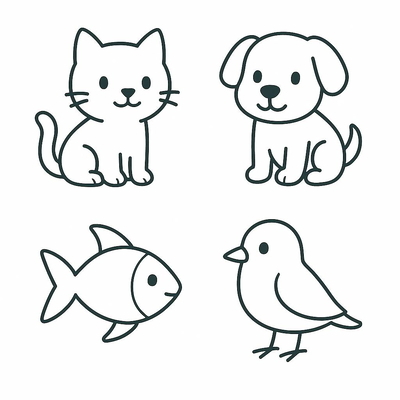 Animal Coloring Pages for 3-Year-Olds – Free PDF Download
