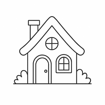 Beautiful House Coloring Pages for Kids 2026