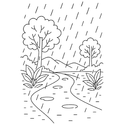Beautiful Nature Landscape Coloring Pages Kids Will Love