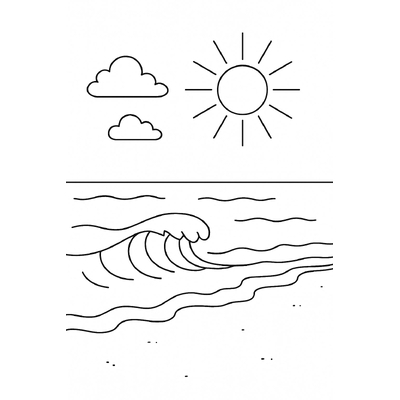 Beautiful Nature Landscape Coloring Pages Kids Will Love
