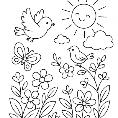 Beautiful Nature Landscape Coloring Pages Kids Will Love