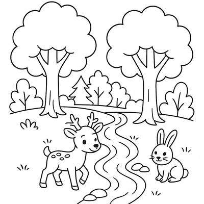 Beautiful Nature Landscape Coloring Pages Kids Will Love