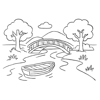 Beautiful Nature Landscape Coloring Pages Kids Will Love