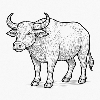 Buffalo Coloring Pages for Kids 2026 – Easy-to-Download PDF Sheets