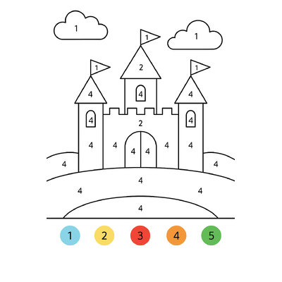 Color by Numbers for Kids – Helping Children Learn Numbers Easily
