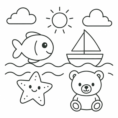 Coloring Pages for Kids Ages 3–4 2026 – Simple, Easy to Color, and Great for Brain Development