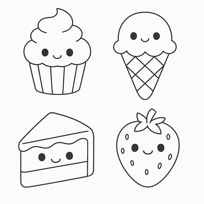 Cute Coloring Pages for Kids – Adorable Printable PDF Sheets