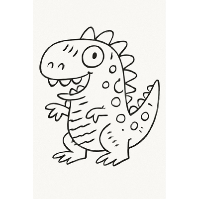 Cute Dinosaur Coloring Pages for Kids 2026 in Various Styles