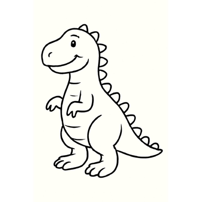 Cute Dinosaur Coloring Pages for Kids 2026 in Various Styles