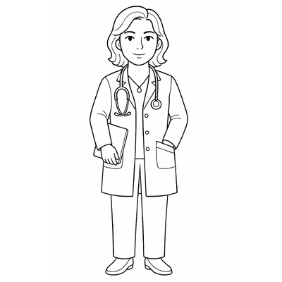 Doctor Coloring Pages for Kids 2026 – Free Printable PDF