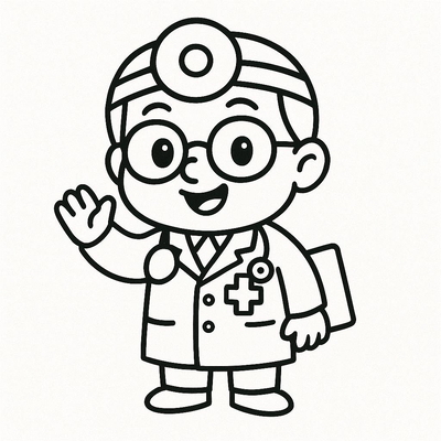 Doctor Coloring Pages for Kids 2026 – Free Printable PDF