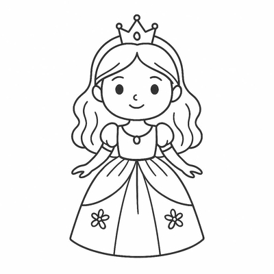 Doll Coloring Pages for Kids – Cute Printable PDF Sheets