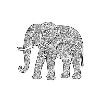 Elephant Coloring Pages for Kids – Cute Printable PDF Sheets