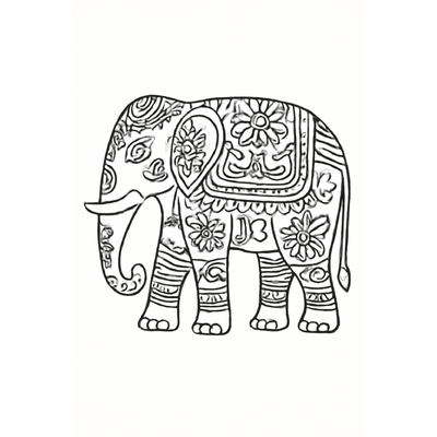 Elephant Coloring Pages for Kids – Cute Printable PDF Sheets
