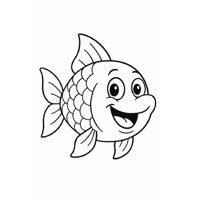 Fish Coloring Pages – A Variety of Fun Styles for Kids 2026