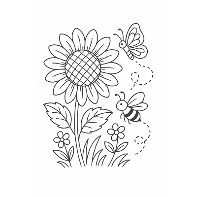 Flower Coloring Pages 2026 – Diverse and Adorable Designs for Kids