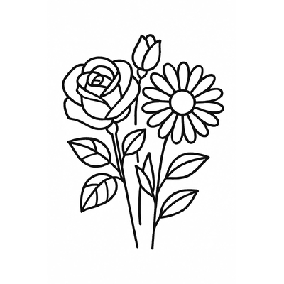 Flower Coloring Pages 2026 – Diverse and Adorable Designs for Kids