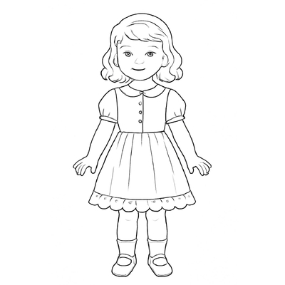 Paper Doll Coloring Pages 2026 Kids Will Absolutely Love