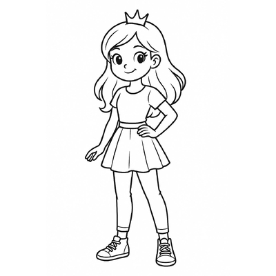 Princess Coloring Pages for Kids – Beautiful and Adorable Designs