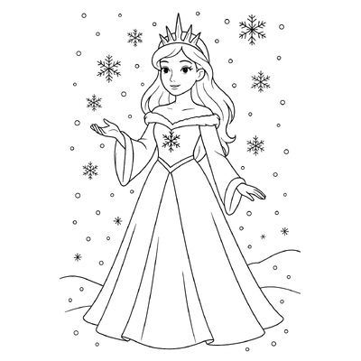 Princess Coloring Pages for Kids – Beautiful and Adorable Designs