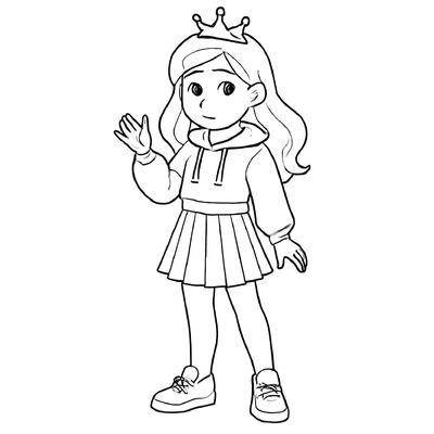 Princess Coloring Pages for Kids – Beautiful and Adorable Designs