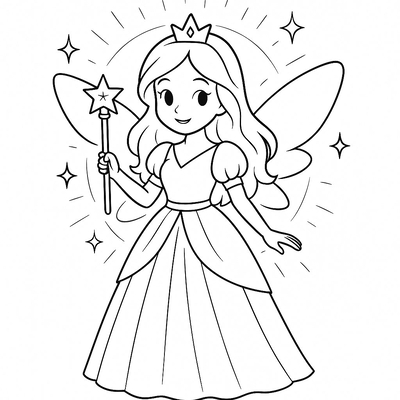 Princess Coloring Pages for Kids – Beautiful and Adorable Designs