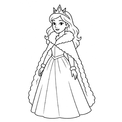 Princess Coloring Pages for Kids – Beautiful and Adorable Designs