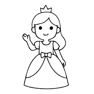 Princess Coloring Pages for Kids – Beautiful and Adorable Designs