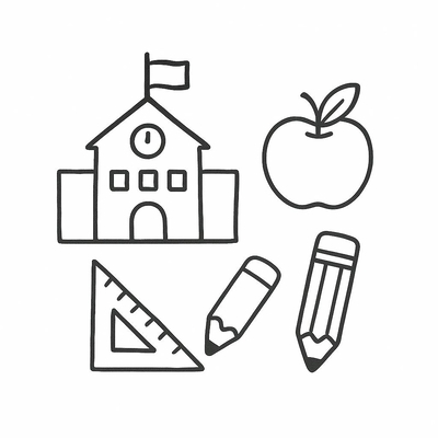 School Coloring Pages for Kids 2026 - PDF Coloring Sheets