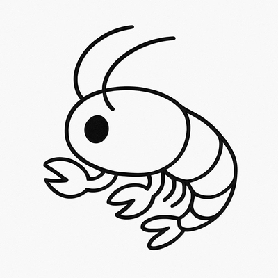 Shrimp Coloring Pages for Kids 2026 – Easy-to-Download PDF Sheets