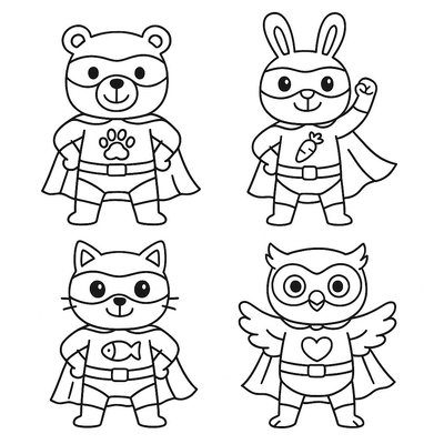 Superhero Coloring Pages for Kids to Boost Brain Development 2026