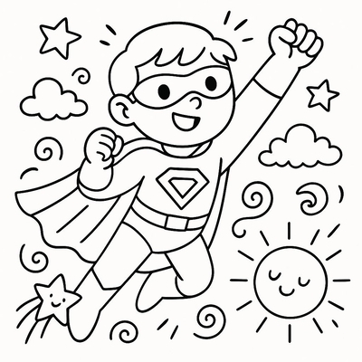 Superhero Coloring Pages for Kids to Boost Brain Development 2026