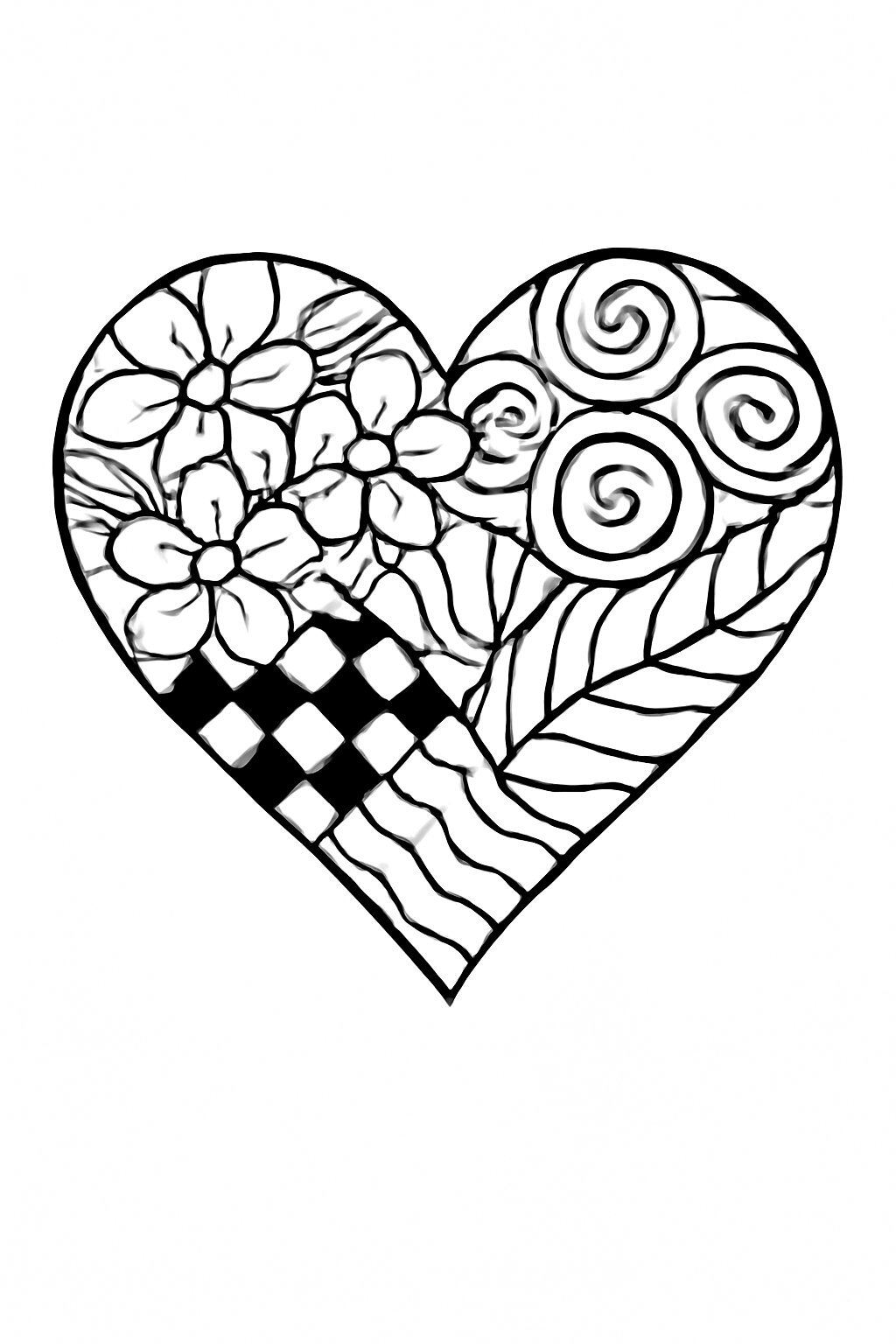 Zentangle Heart