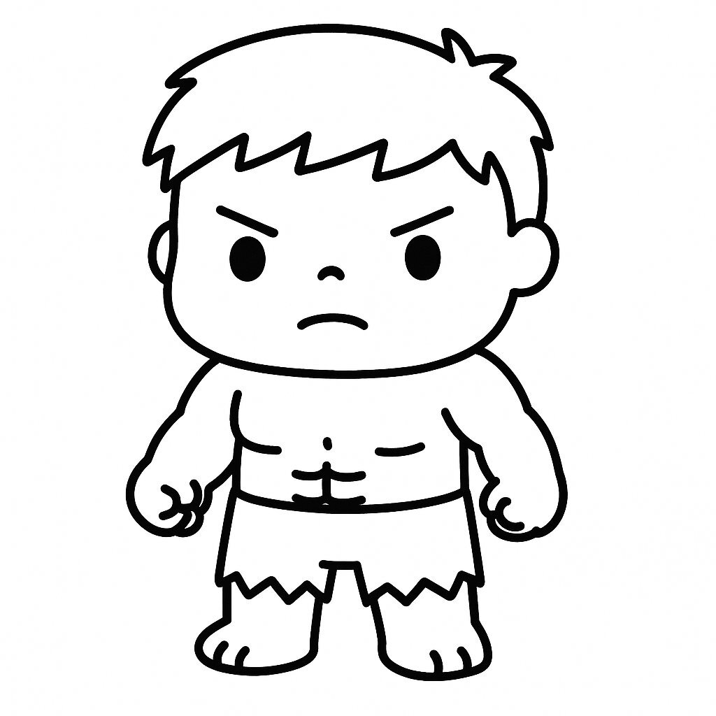 Cute Cartoon Hulk