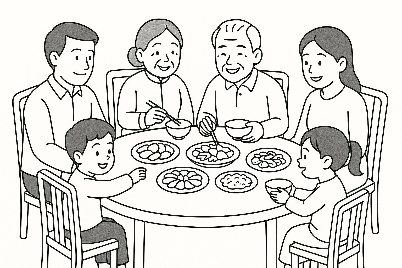 Family Reunion Coloring Page
