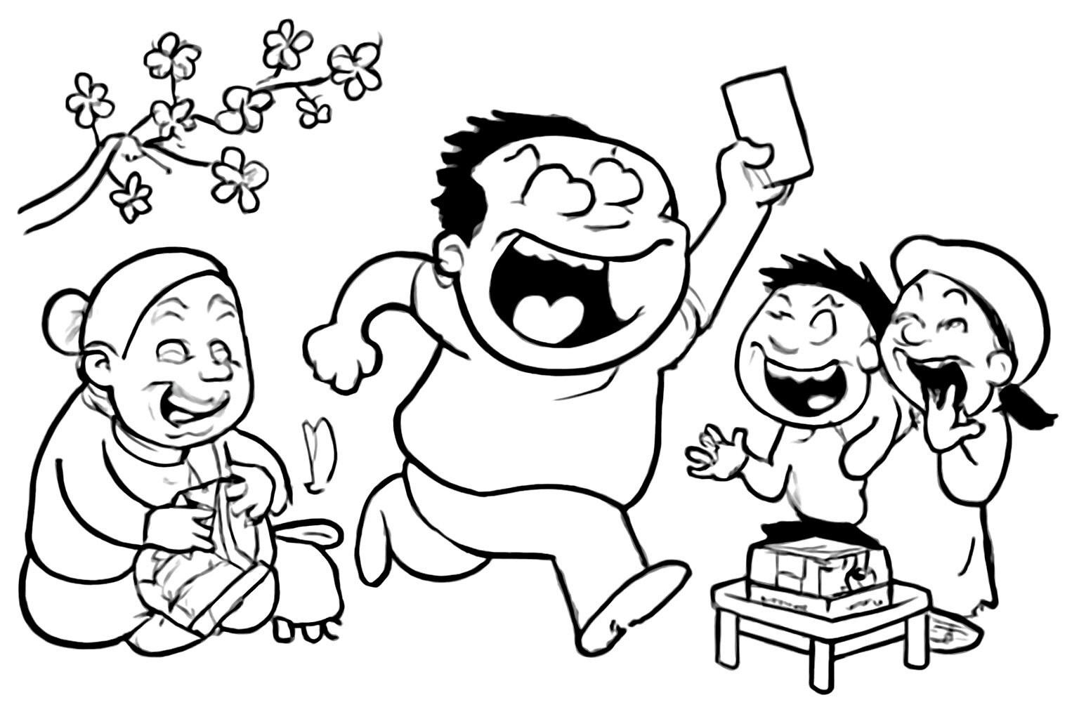 Lunar New Year in My Hometown Coloring Pages for Kids 2026 | Free PDF Download